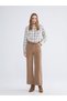 Lcwaikiki Classic High Waist Velvet Women's Pants