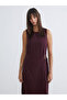 Quality Pieces from Çelebi Store Zero Roba Collar Crepe Waist-Sitting Dress - 3