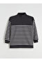 Lcw Modestgri Mock Neck Striped Women's Sweatshirt Tunic - 5