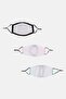 3 Pieces Unisex Face Mask, Multicolor - 2