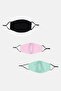 3 Pieces Unisex Face Mask, Multicolor