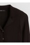 Polo Neck Women's Knitwear Cardigan - 5
