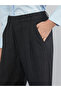 Gray Elastic Waist Striped Women's Trousers - 6