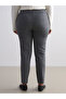 Lcw Grace Black Large Size Herringbone Patterned Women's Trousers - 8