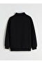 Mock Neck Beşiktaş Printed Boys' Sweatshirt - 4