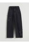 Lcw Kids Black Wideleg Girls' Jean Pants W5Iq37Z4