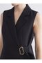 Two Mt Shop Quality Lcwaikiki Classic Black Crepe Plain Women's Classic Vest - 5