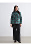 Green Plus Size Plaid Women's Lumberjack Shirt - 2