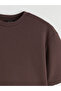 Two Mt Shop Quality Lcw Vision Brown Interlock Plain Loose & Loose Short Sleeve Women's T-Shirt - 5