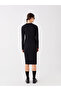 Lcw Vision Crew Neck Plain Long Sleeve Women's Dress (W3) - 5