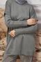 Button-Detail Knit Tunic 45853 - 3
