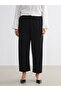 Wide Leg Women's Trousers with Elastic Waist - 6