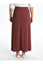 Lw - Women's Textured Skirt with Elastic Waist - 5