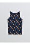 Crew Neck Christmas Themed Boys' Undershirt - 4