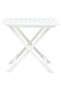Folding Garden Table White 79x72x70 cm Plastic - 2