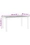 Garden Dining Table 150x90x75 cm Solid Wood Teak - 3