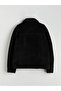 Özmarka New Season Standard Fit Shirt Collar Plush Men's Coat - 8