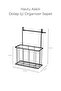 Cabinet Door Hanging Cabinet Organizer for Kitchen Cabinets, Stainless Metal Towel Rack Organizer - 6