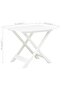 Folding Garden Table White 79x72x70 cm Plastic - 3