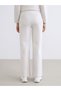 Vizyon New Season Elastic Waist Wide Leg Women's Knitwear Trousers - 4