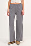 بدلة رياضية مخططة أرجل واسعة EŞF10558 - 2