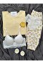 Women's Patterned Berlin Ribbed Knit Pajama Set with Underwear