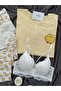 Women's Patterned Berlin Ribbed Knit Pajama Set with Underwear - 3