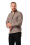 Long Sleeve Lumberjack Men's Flannel Autumn and Winter Shirt Light Brown 4036 - 2
