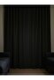 Anthracite Single Wing Cornice Blackout Background Curtain, Light-Proof, Blackout and Sun-Blocking Curtain - 2