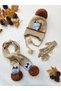 Children's Fleece Beret Scarf Gloves Set of 3 / Baby Hat
