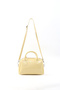 Crinkled Textured Yellow Shk184 Faux Leather, Single Compartment with Zipper, Strap Hand, Arm and Shoulder Bag