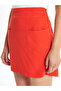 Original Beli Zippered Plain Linen Blend Women's Skirt - 3