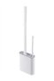 Silicone Toilet Brush with Wall Mount Holder, Soft Hair Cleaning Set for Home Bathroom