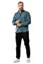 Long Sleeve Lumberjack Men's Flannel Autumn and Winter Shirt Petrol 4037