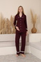 Melina Lace Detailed Front Buttoned Shirt Collar Long Sleeve Maternity and Postpartum Pajama Set - 2