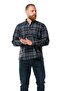 Long Sleeve Lumberjack Men's Flannel Autumn and Winter Shirt Smoked Plaid 4045 - 3