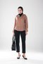 2293_Women's Scuba Fabric High Waist Ribbed Detail Carrot Pants - Stylish Pants with Hidden Zipper - 2