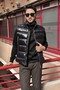 Men'S, Mock Neck , Metal Zipper, Pocket Detail, Shiny Fabric, Vest 2486 - 6