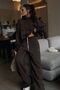 3-Thread Fleece-Lined Embroidered Top and Bottom Set - 2