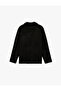 Regular Fit Long Sleeve Pocket Detail Classic Collar Faux Suede Shirt - 2