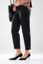 2293_Women's Scuba Fabric High Waist Ribbed Detail Carrot Pants - Stylish Pants with Hidden Zipper - 5