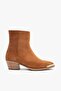 Medna Tan Suede Leather Women's Boots