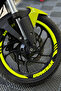 Neon Yellow Wheel Rim Stripe Sticker Set (16 Pieces) for Bajaj Dominar Group