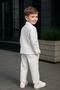 بدلة للأولاد بقصة أنيقة ومخططة للمناسبات الخاصة - 2