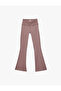 Spanish Leg Sports Leggings with High Waist Stitching Detail - 3