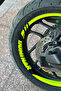 Neon Yellow Wheel Rim Stripe Sticker Set (16 Pieces) for Bajaj Dominar Group - 5