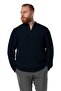 Long Sleeve Men's Judge Collar Double Muslin Autumn and Winter Sweatshirt Black Syh