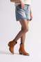 Medna Tan Suede Leather Women's Boots - 2