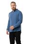 Long Sleeve Double Muslin Men's Autumn and Winter Sweatshirt Indigo Indg - 3