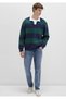 Block Color Crew Neck Sweatshirt Loose Fit / Relaxed Fit 0S10491-70497